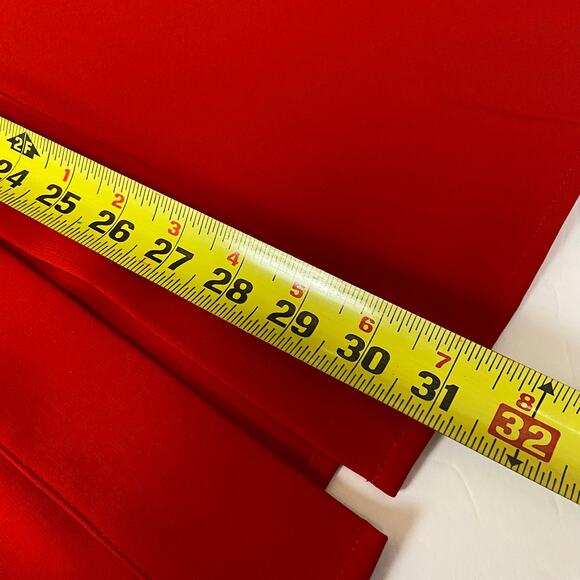 Chico’s Women's Red Long Sleeve Tunic Blouse Top Gold Chain Trim Size 16/18 NWT - Picture 14 of 14